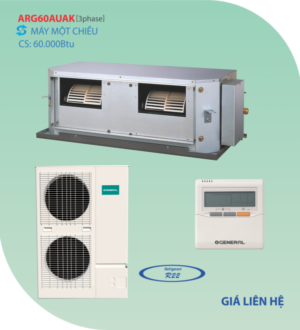 Điều hòa nối ống gió ARG60AUAK loại 1 chiều 60.000BTU
